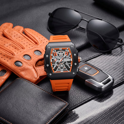 MEGIR Men's Military Sports Watch Silicone Band Luminous Dial Chronograph Date Wrist Watch