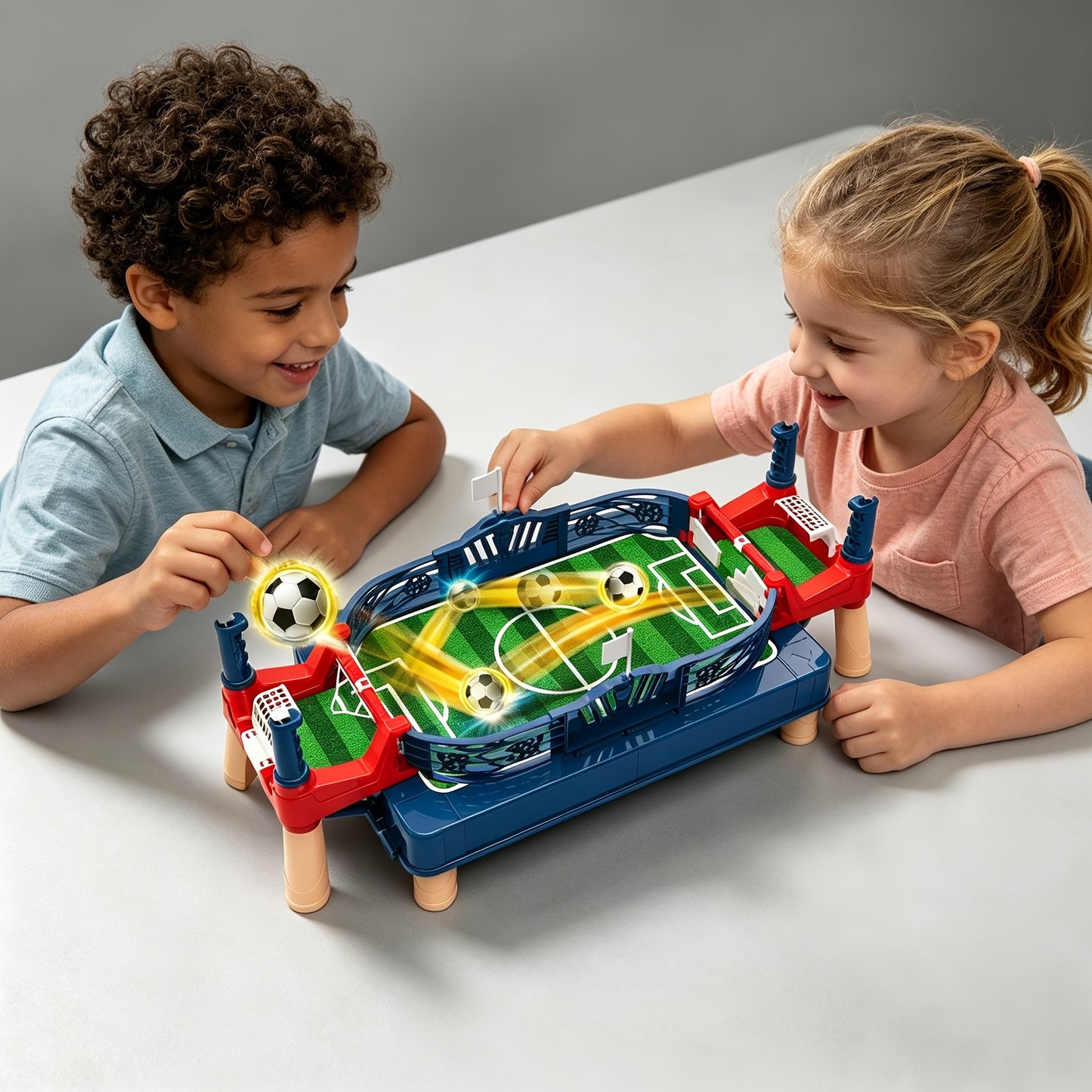 2-Player Tabletop Soccer Game – Interactive Mini Football Board Game for Kids & Family Fun